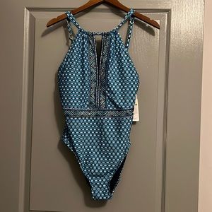 JANTZEN Gorgeous blue and gold swimsuit